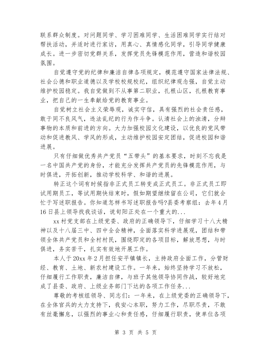 2024年4月中学党支部委员述职报告_第3页