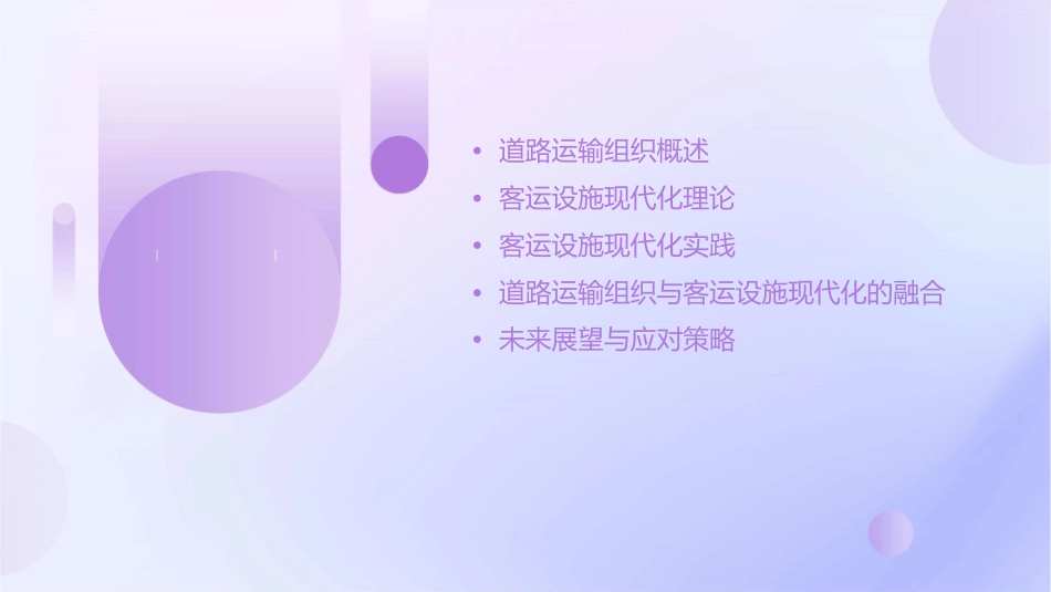 道路运输组织 客运设施现代化课件_第2页