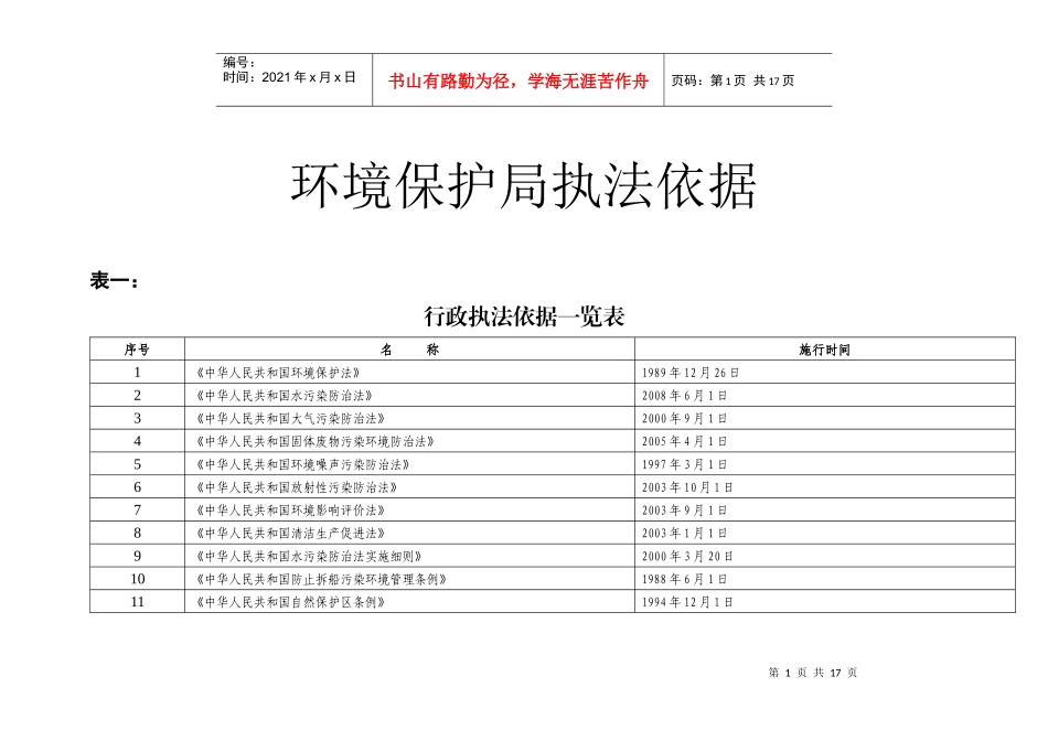 环境保护局执法依据_第1页