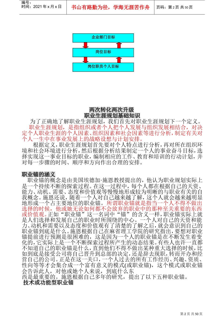 职员职业生涯规划手册_第2页