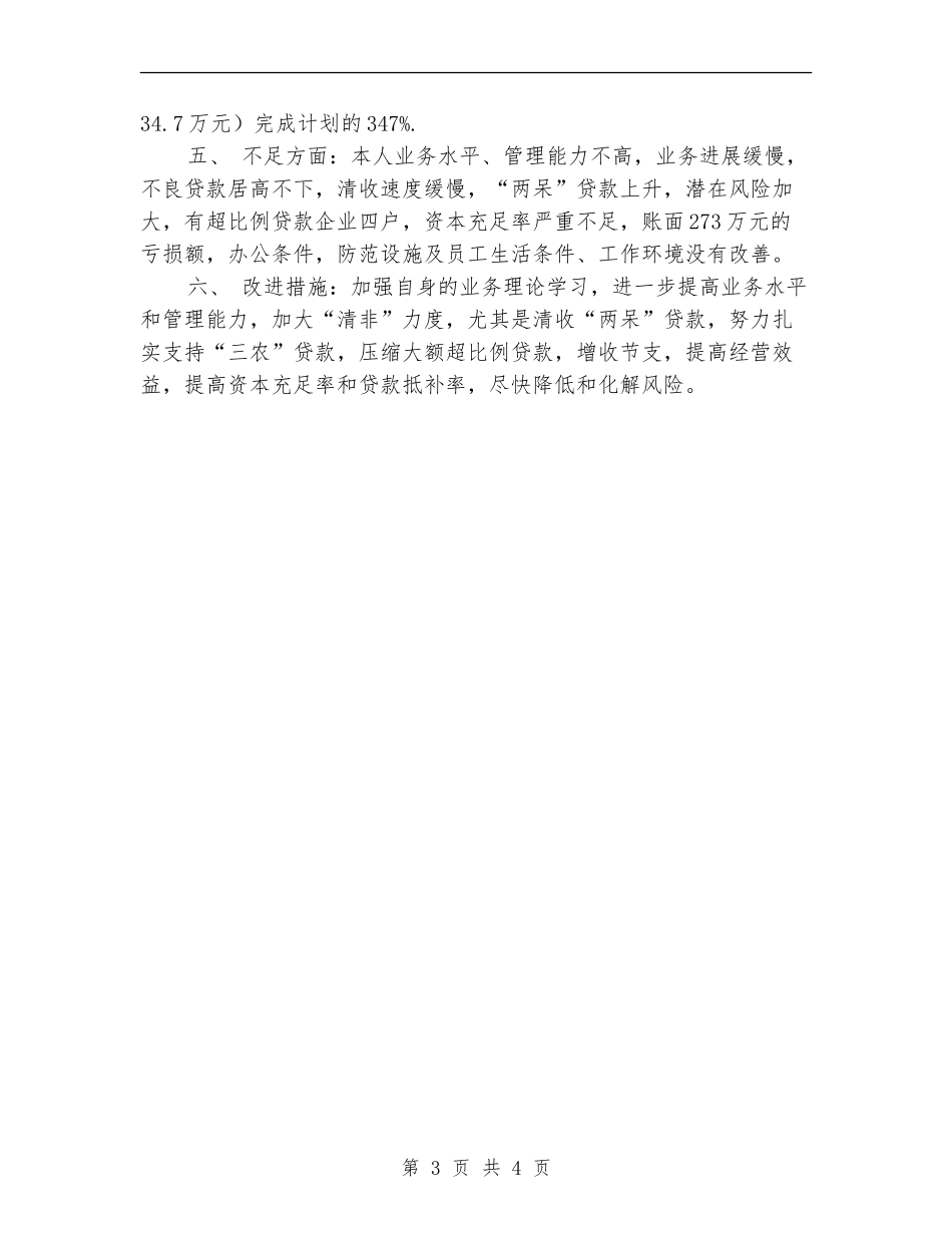 信贷人员年度工作总结_第3页