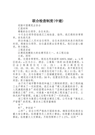 联合检查规章制度细则(中建)