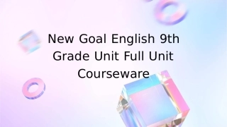 新目标英语九年级Unit全单元课件