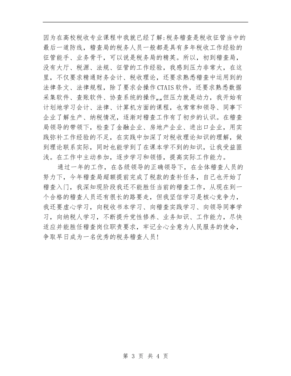 税务稽查2024年度工作总结范文_第3页