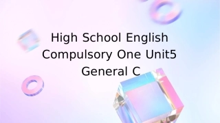 高中英语必修一Unit5整体通用课件