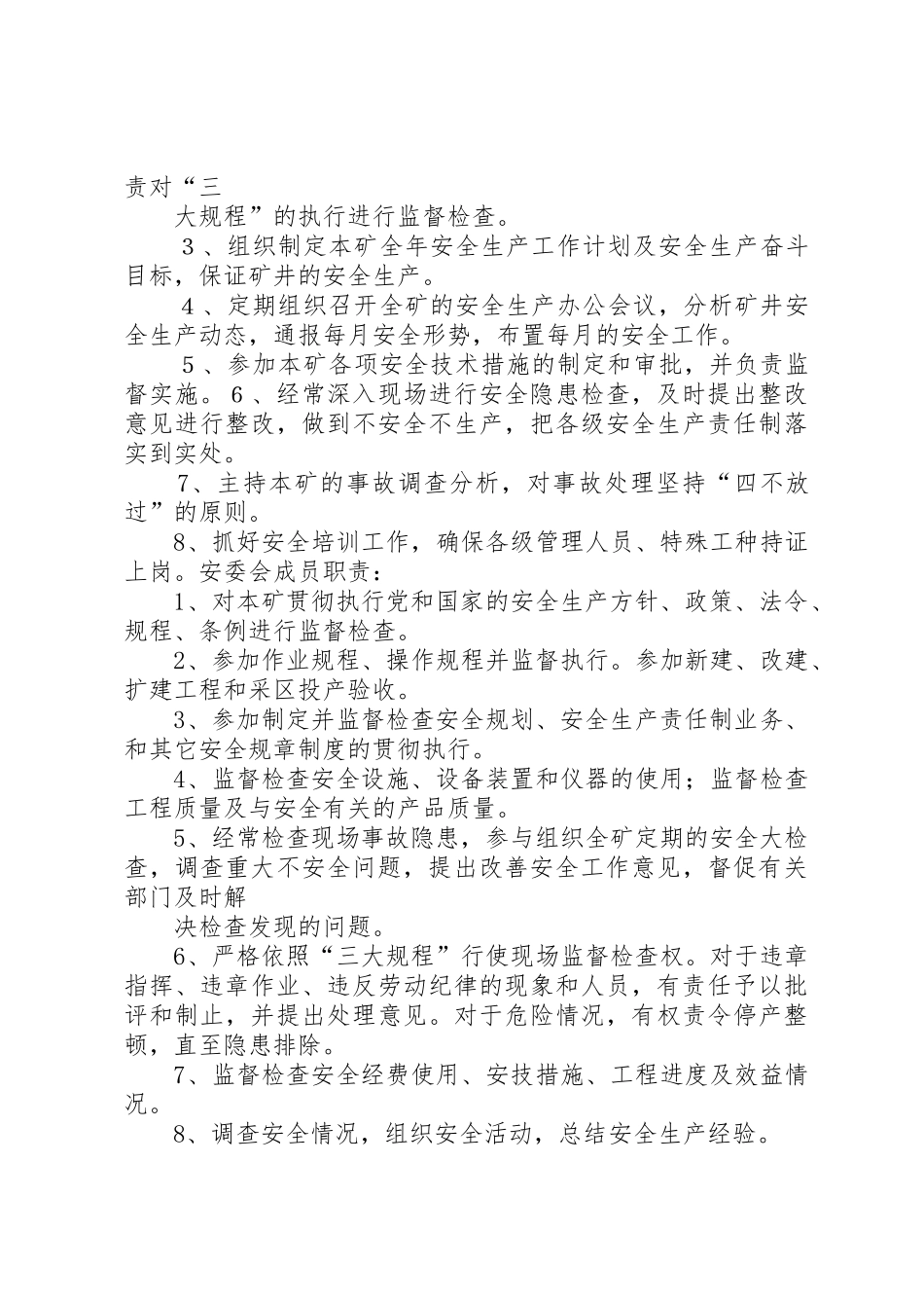 煤矿安全生产委员会规章制度  (2)_第3页