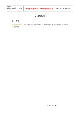 德勤-神马集团人力资源管理