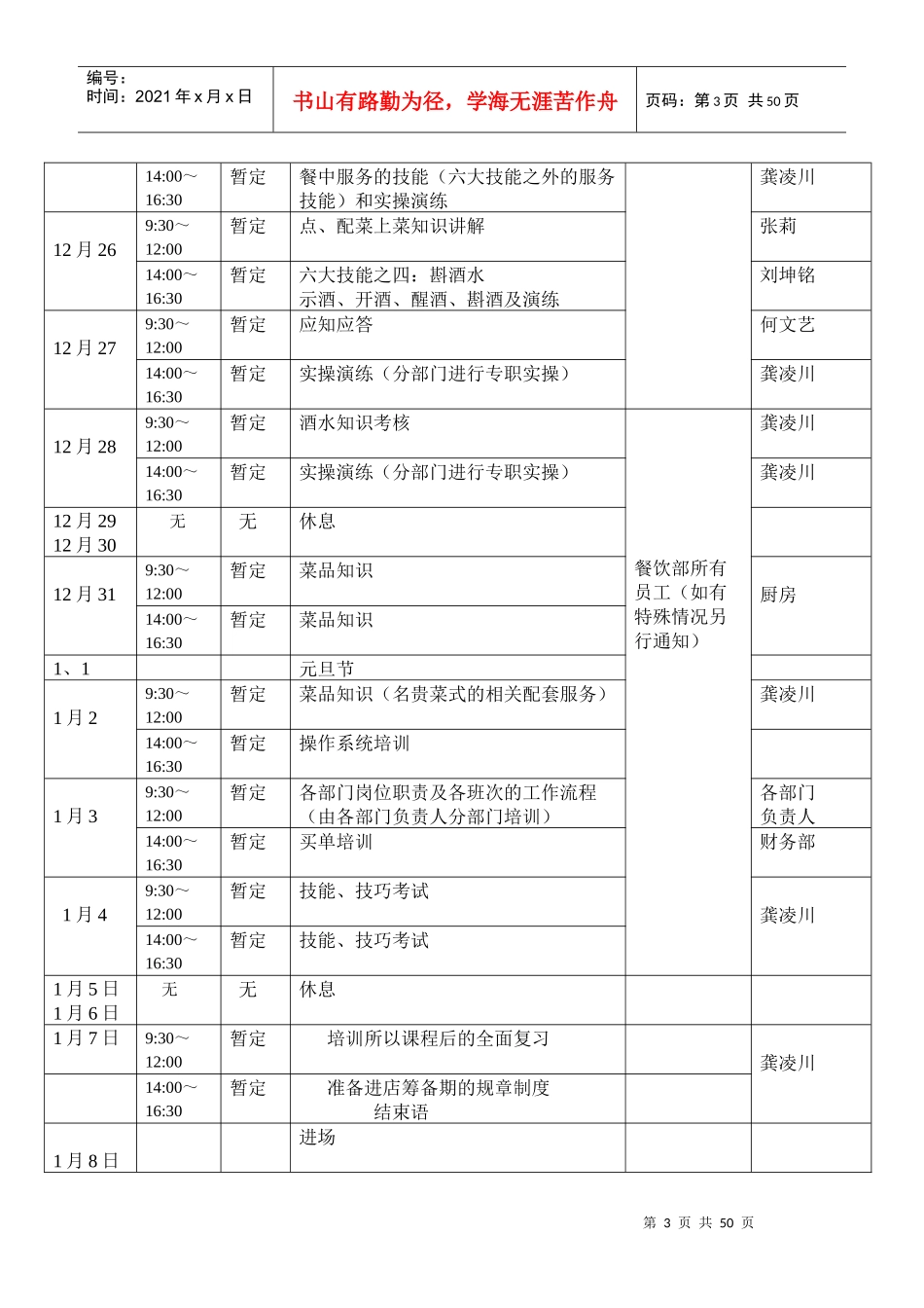 韩公馆培训方案_第3页