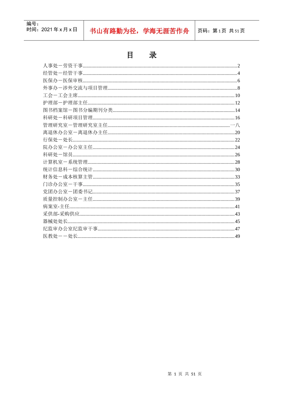 广安门典型职位说明书_第1页