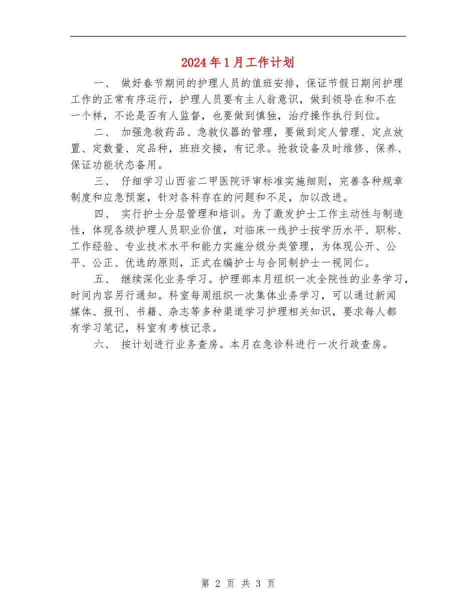 2024年1月工作计划_第2页