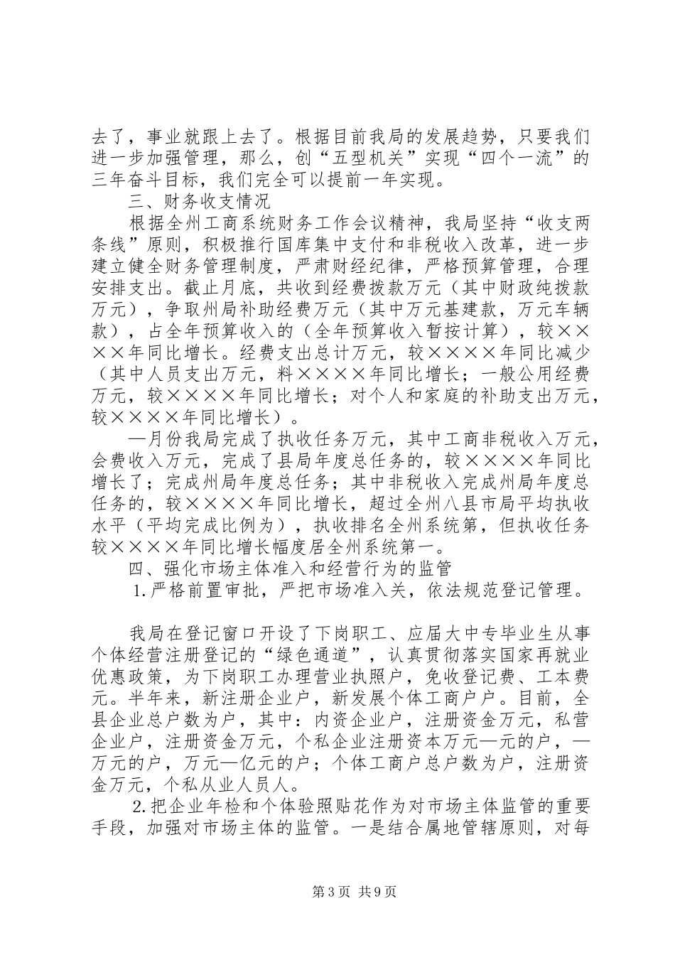 工商局半年工作总结8_第3页