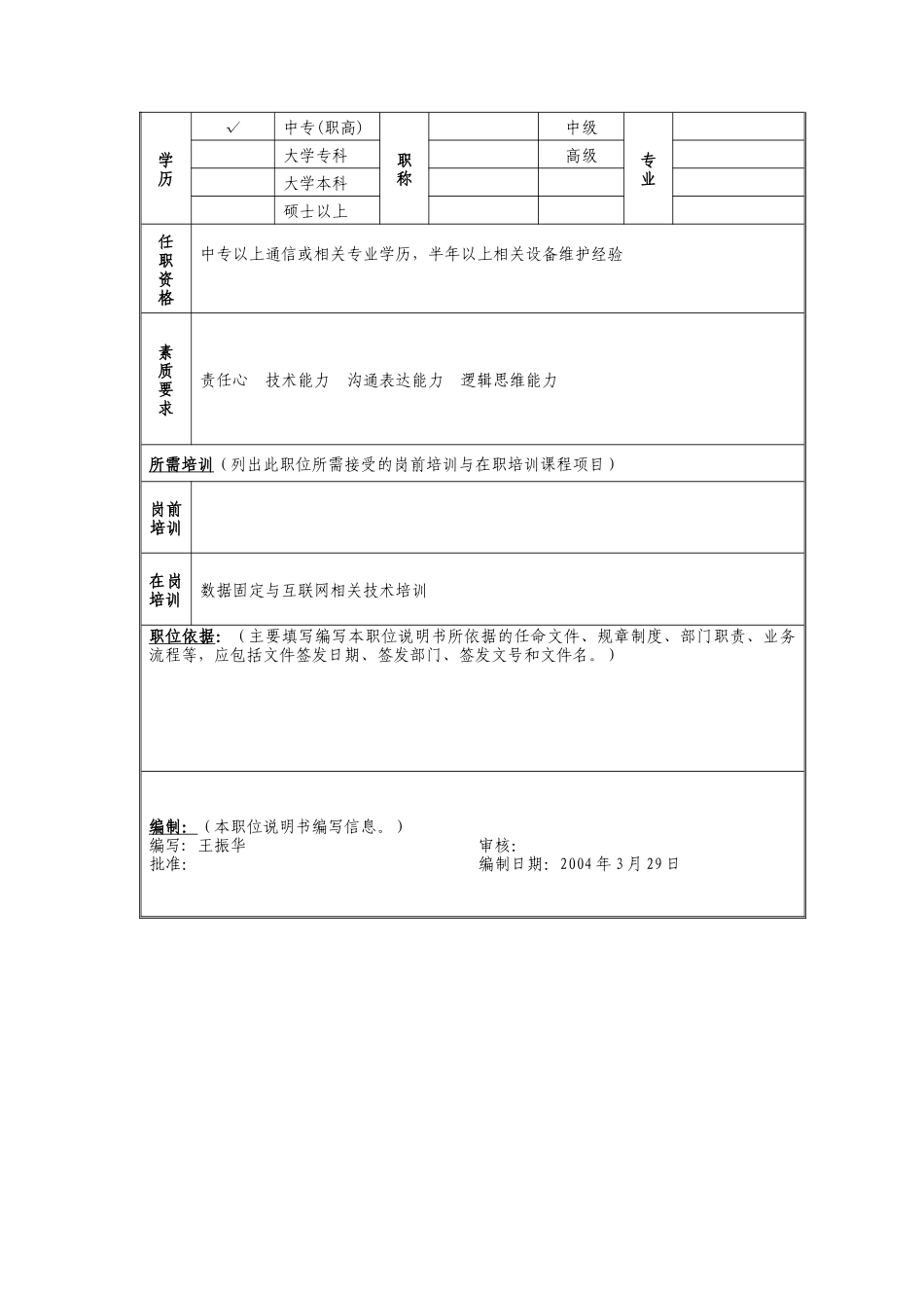 系统值机员岗位说明书_第2页