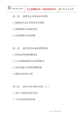 张晓彤招聘面视技巧