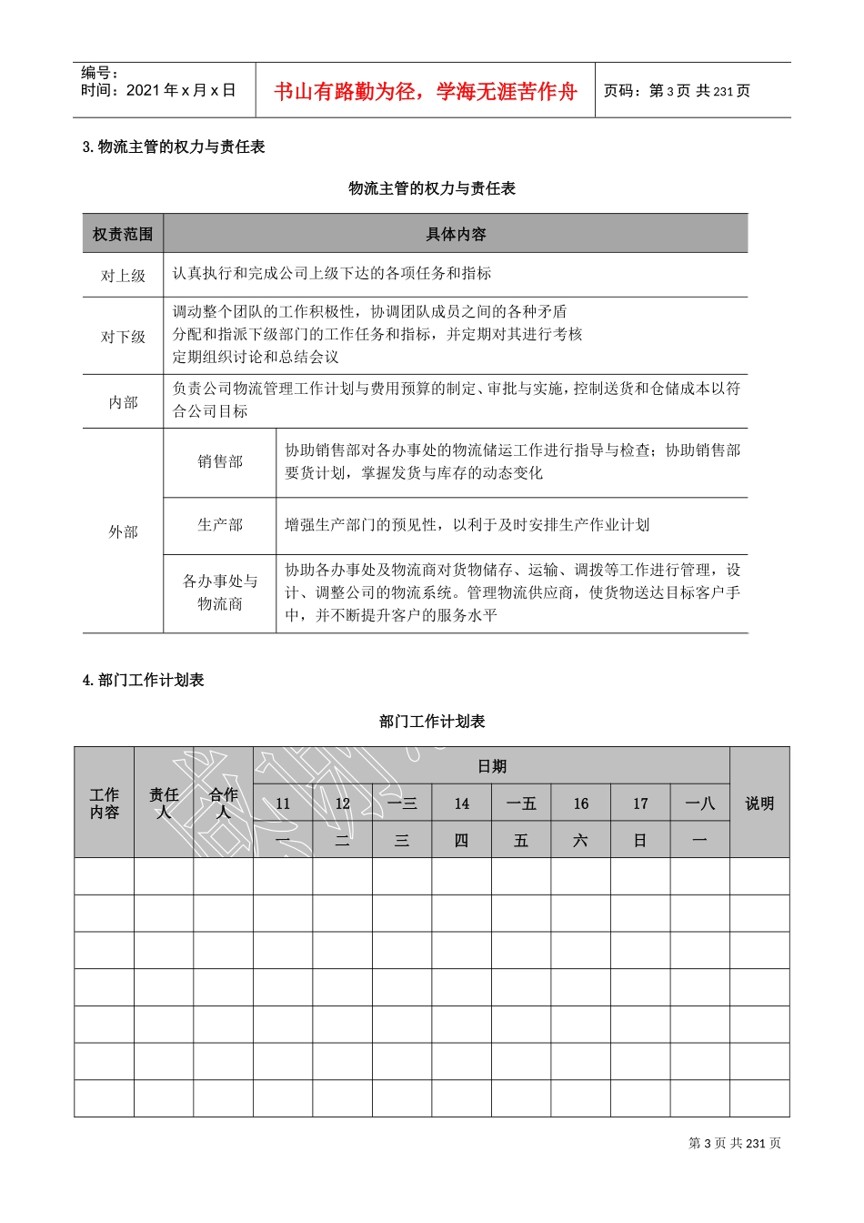 物流主管高效工作手册_第3页