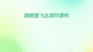 海德堡飞达调节课件