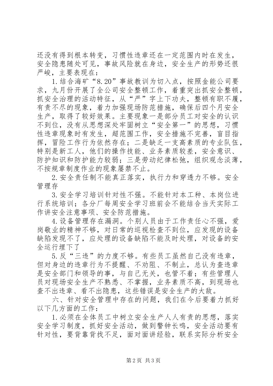 安全整顿工作总结_第2页