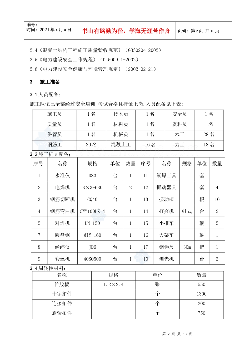 循环、消防水池及复用水池施工工艺_secret_第2页