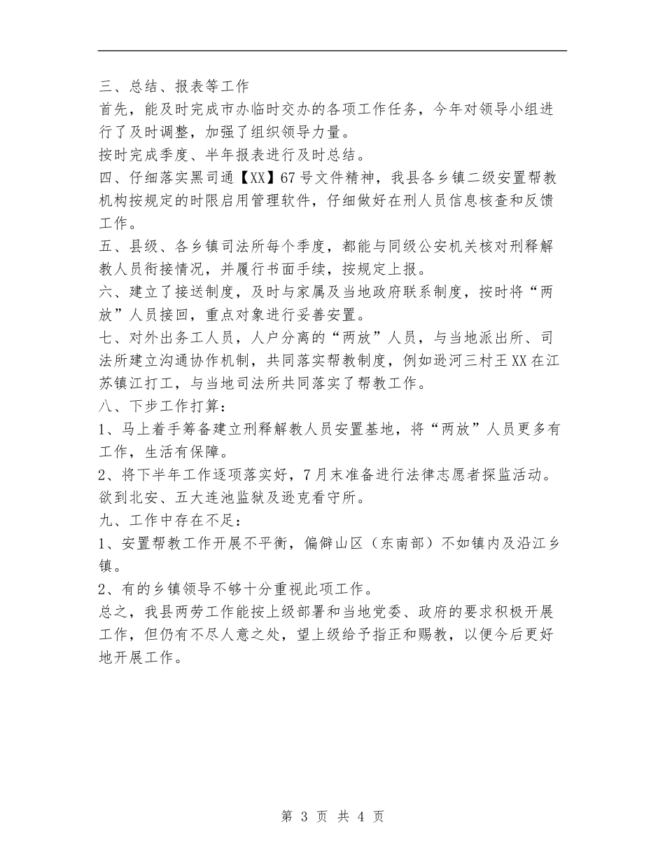 刑释解教工作2024上半年工作总结_第3页