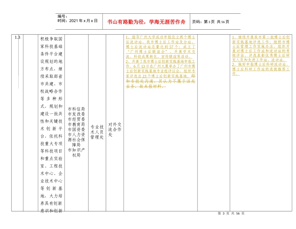 贯彻落实广州市中长期人才发展规划纲要(XXXX-2020年_第3页