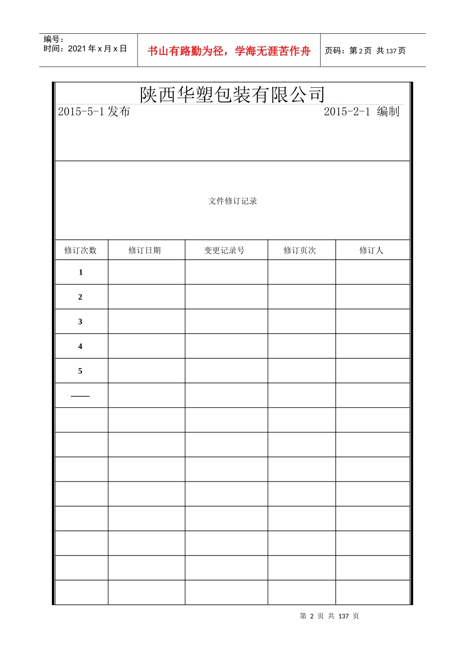 陕西公司职务说明书_第2页