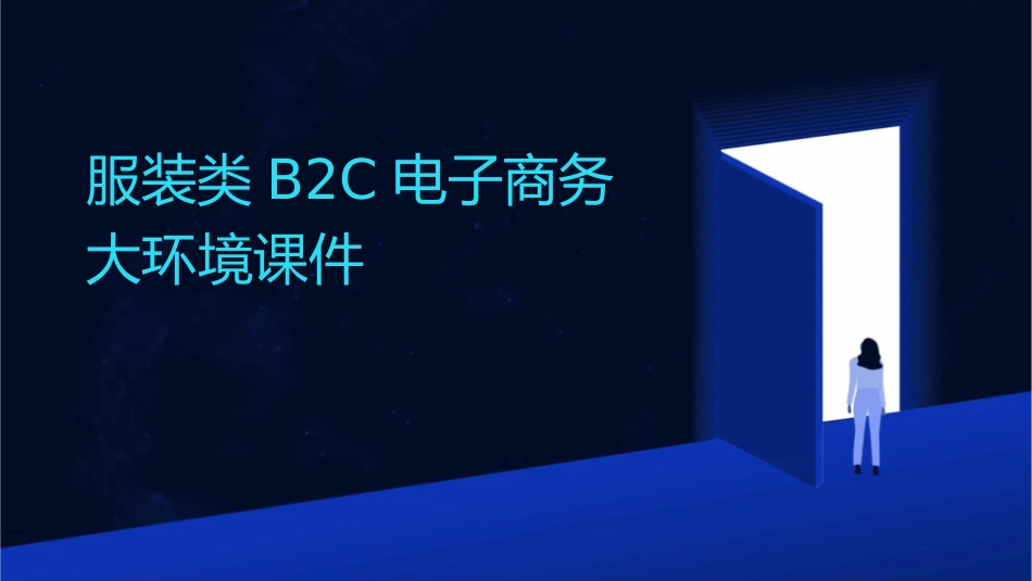 服装类B2C电子商务大环境课件_第1页