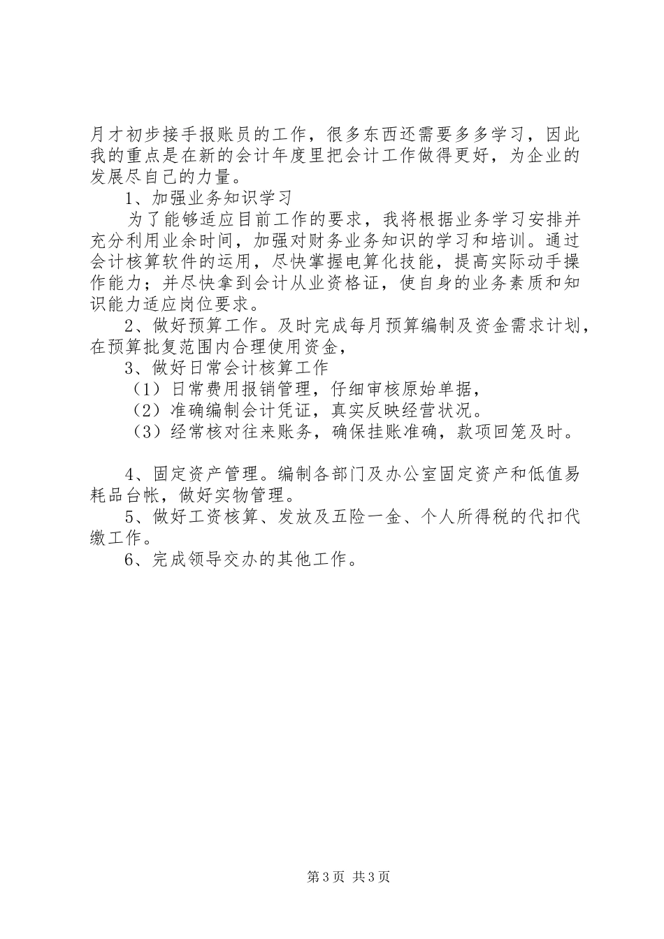 报账员个人工作总结_第3页