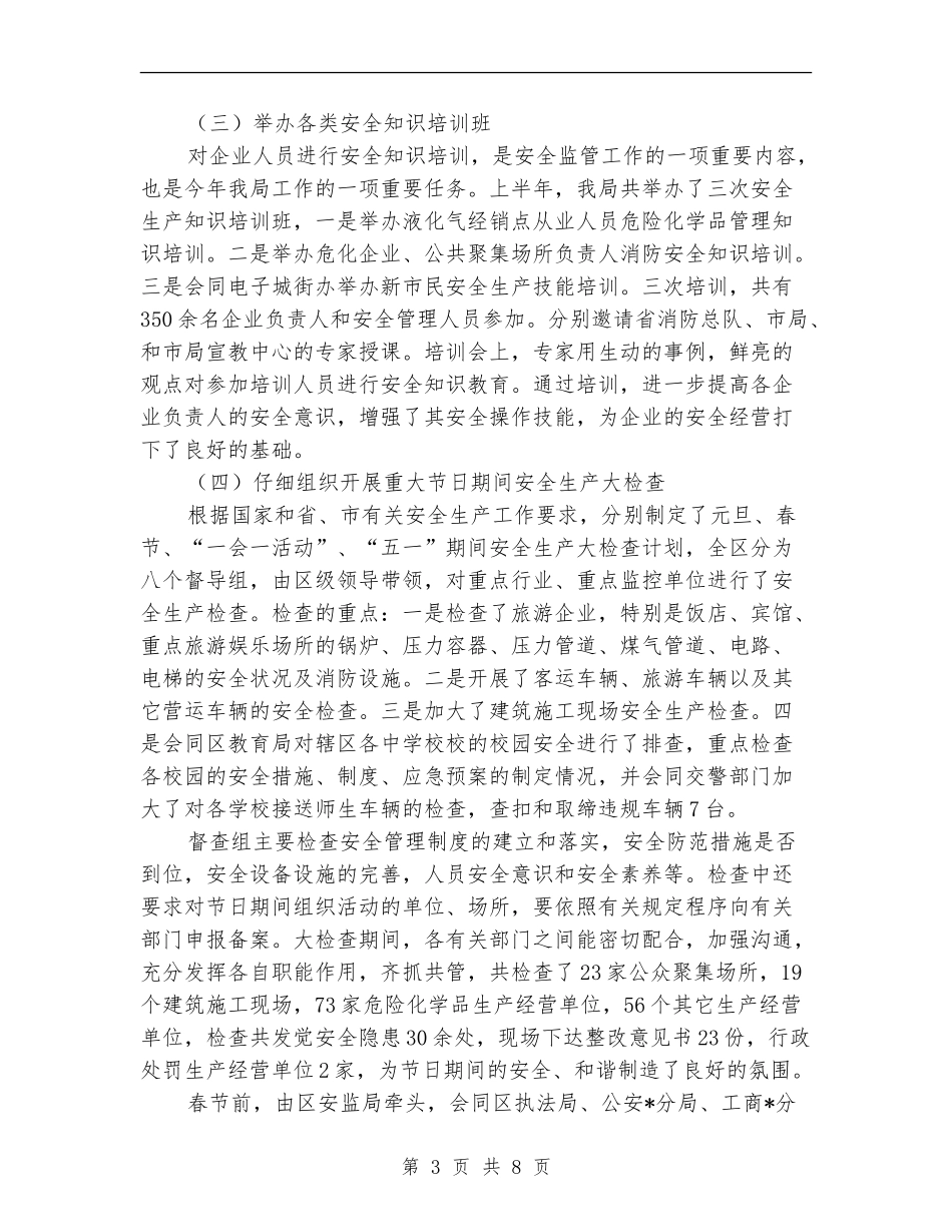 安监局管理局上半年总结_第3页