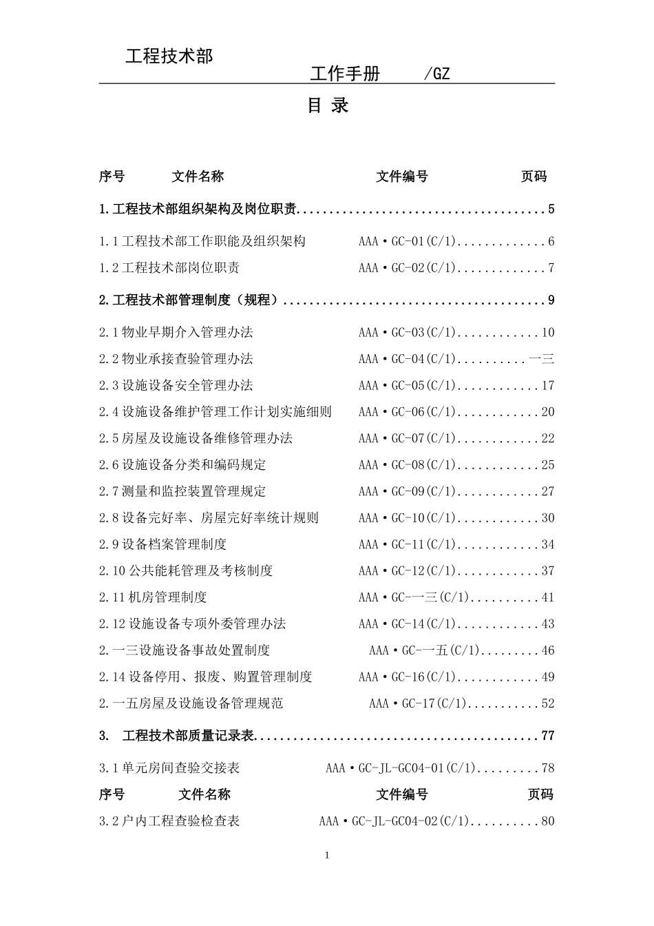 物业工程技术部工作手册_第2页