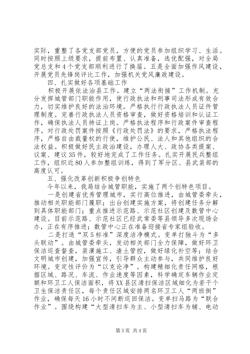 城管局目标工作总结模板_第3页