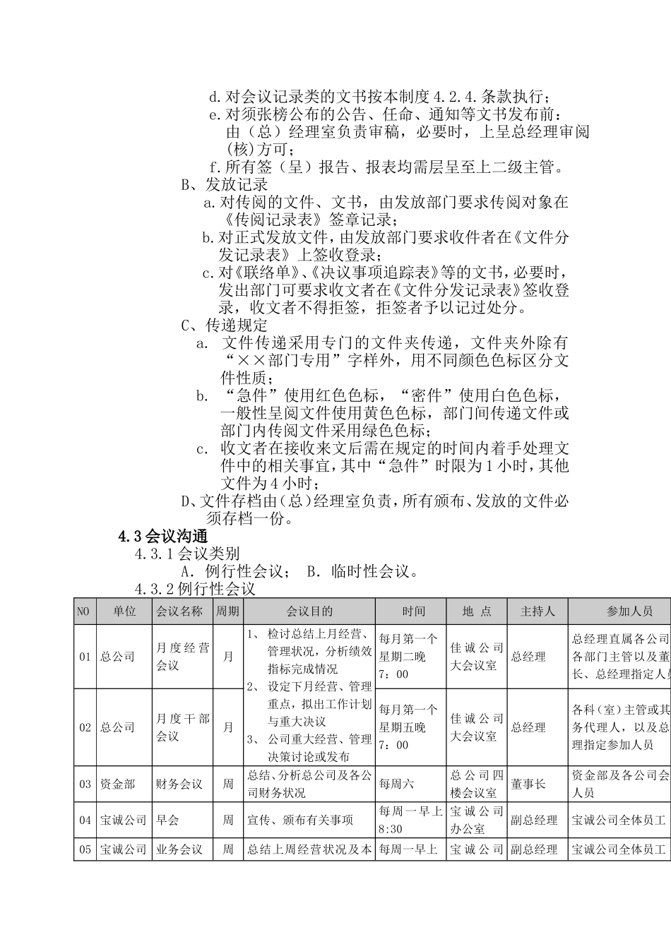 某某企业内部沟通制度_第3页