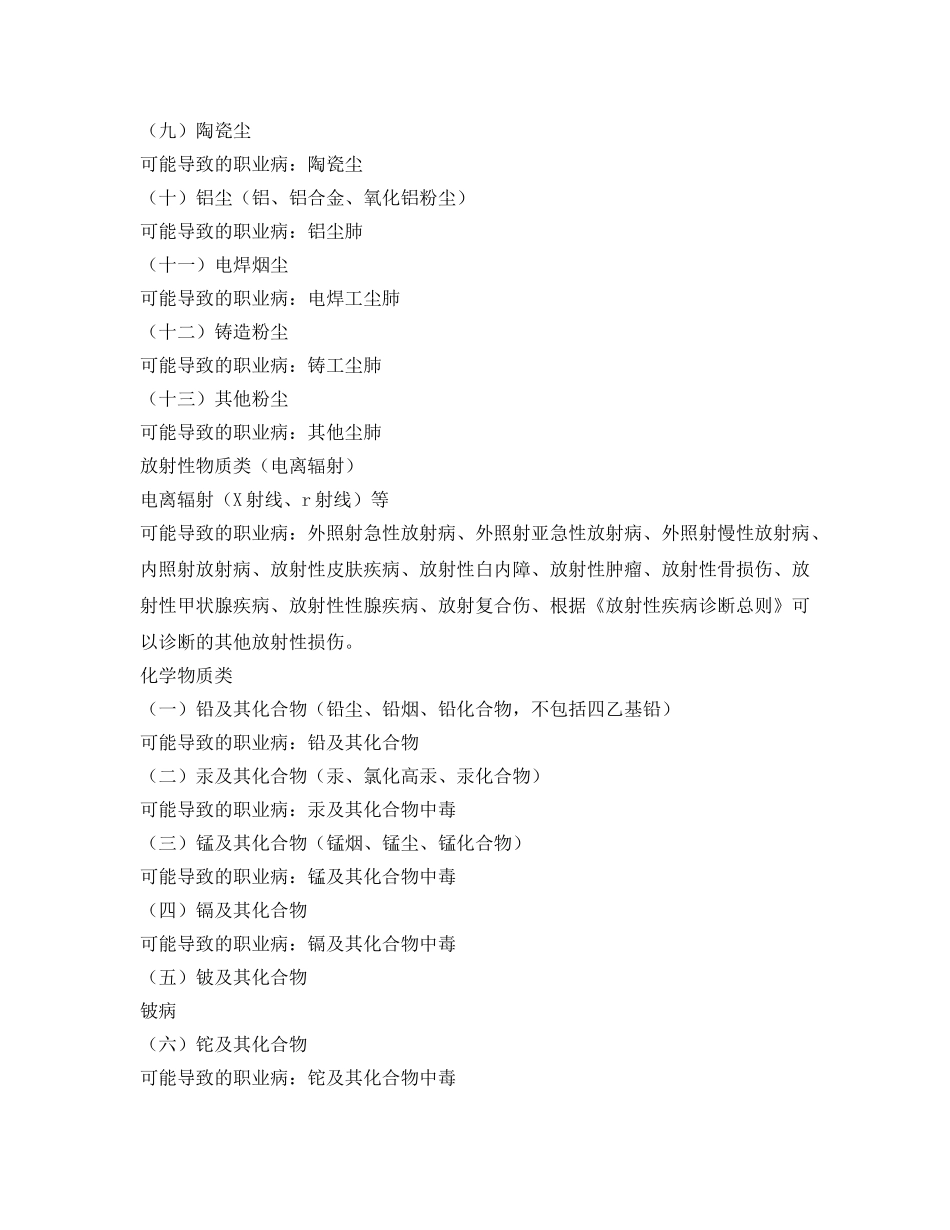 《安全管理职业卫生》之职业病危害分类 _第2页
