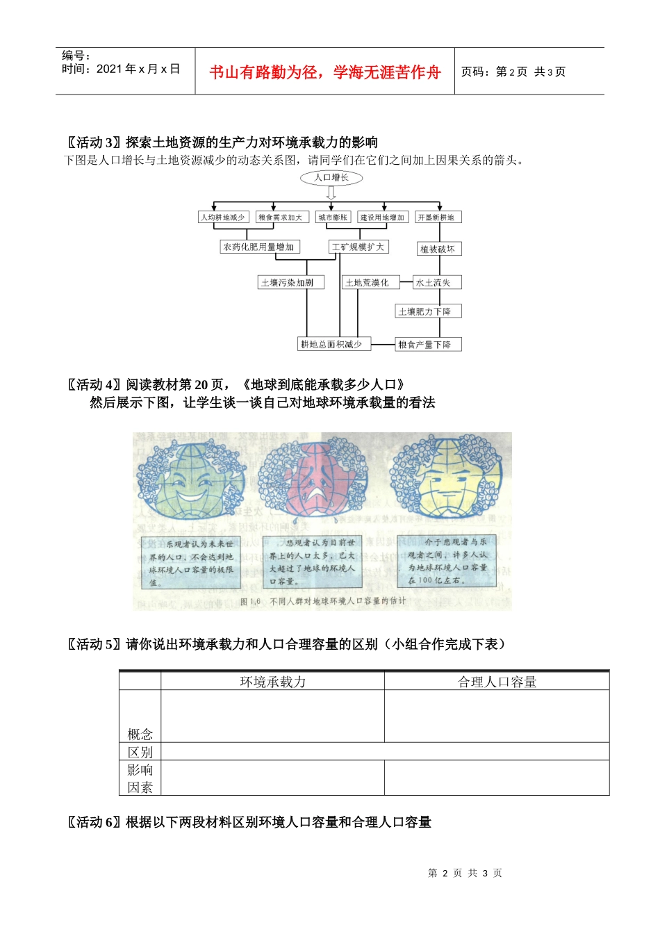 第三节环境承载力与合理人口容量_第2页