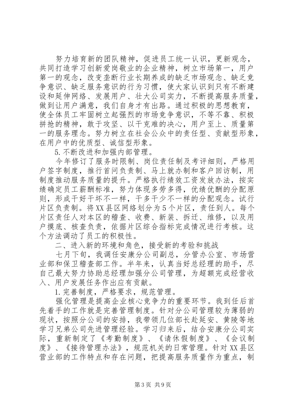 分公司工作总结范文_第3页