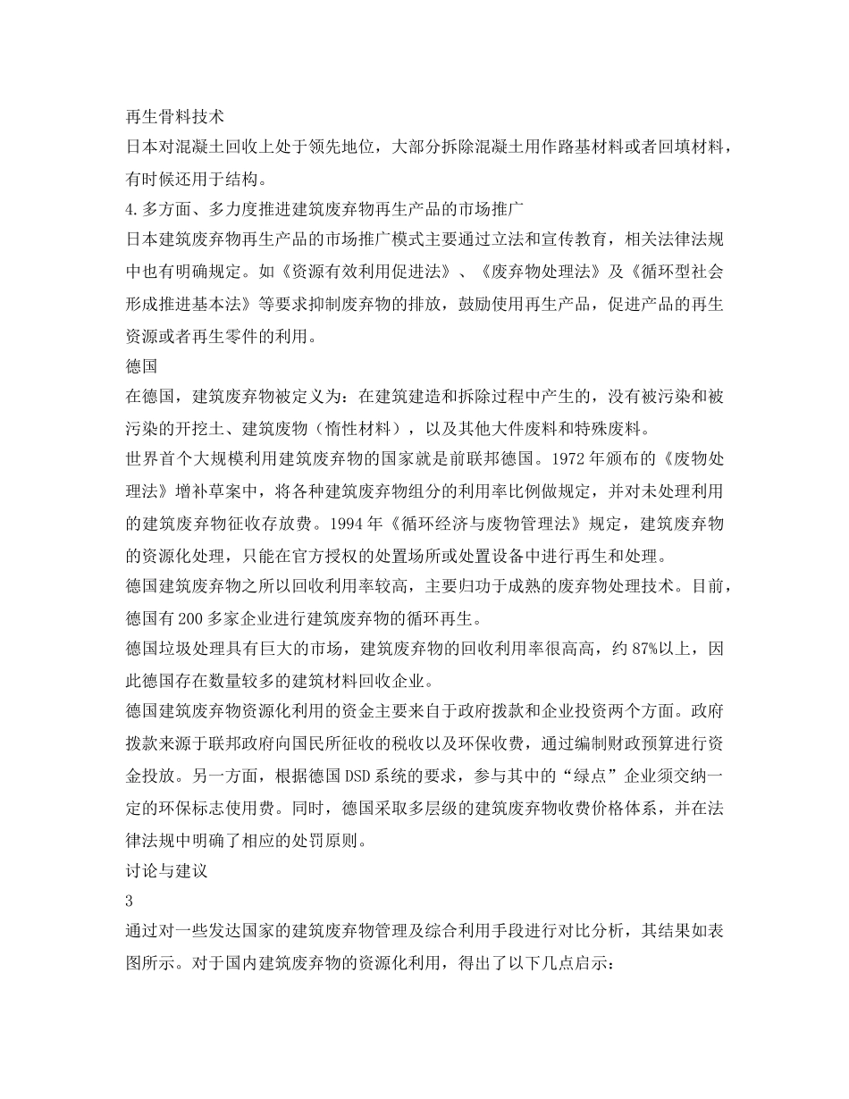《安全环境-环保技术》之国外建筑废弃物资源化利用途径探析 _第3页