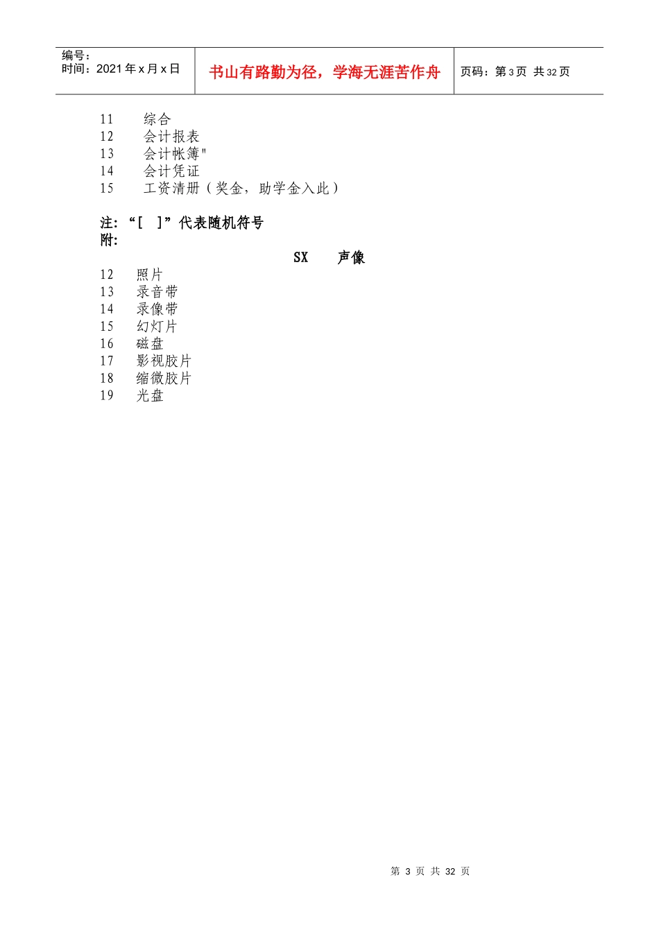 档案归档范围及分类1103_第3页