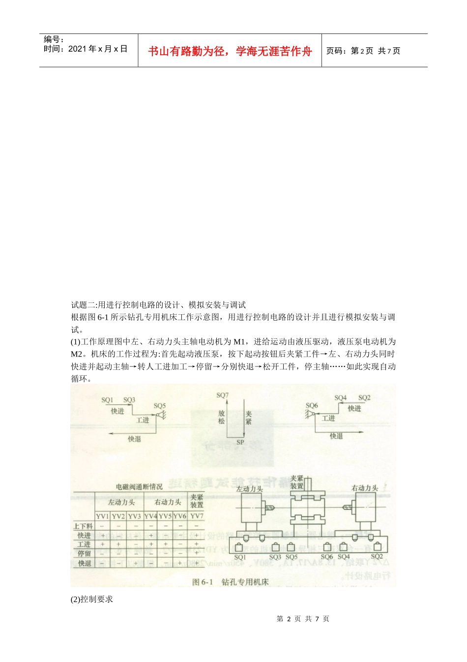 维修电工技师考核试题_第2页