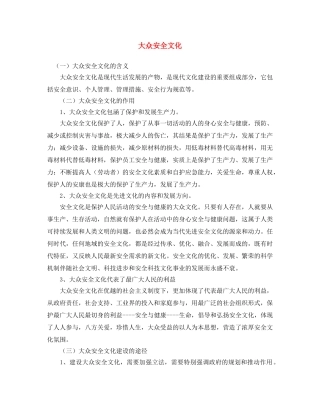 《安全文化》之大众安全文化 