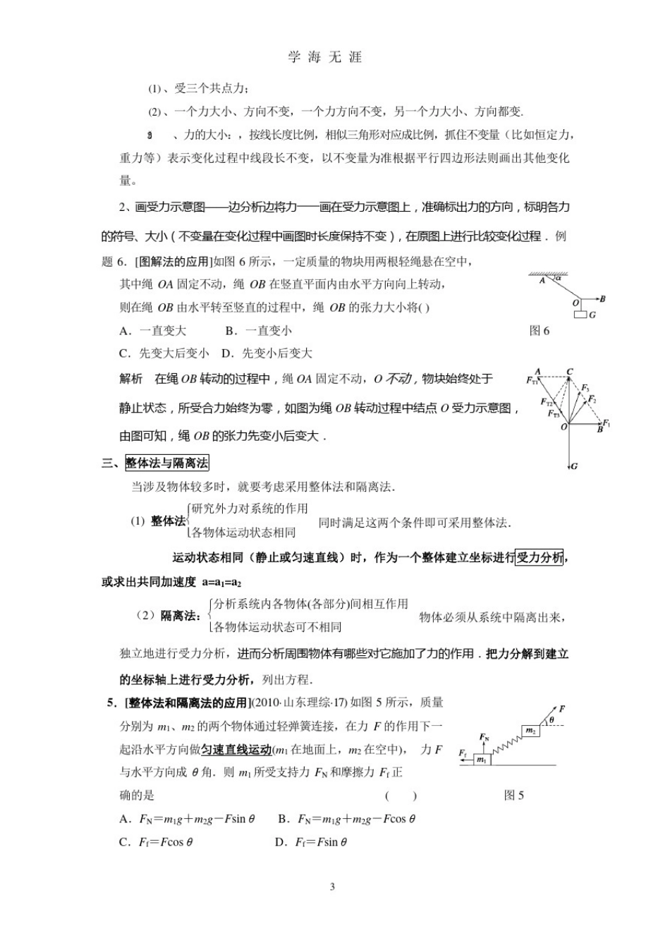 专题--高中力学(受力分析总结及题型分析).docx_第3页