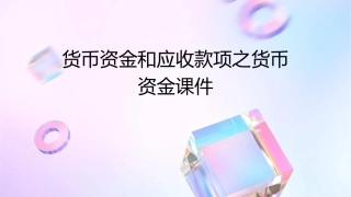 货币资金和应收款项之货币资金课件
