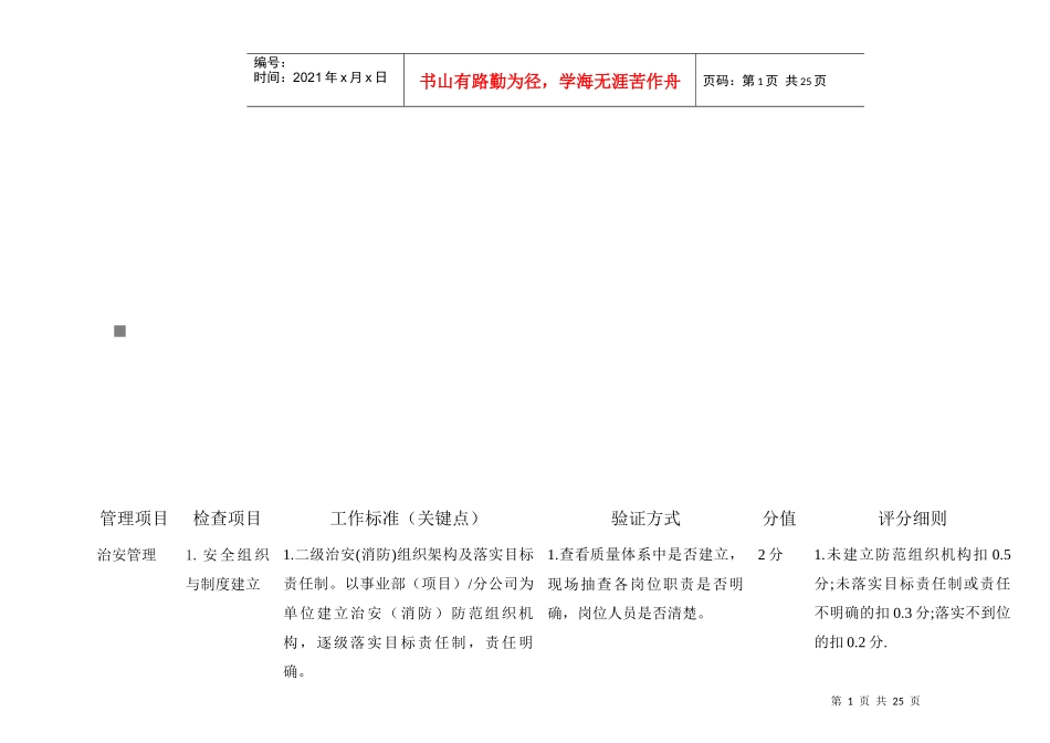 绩效检查验收标准与评分细_第1页