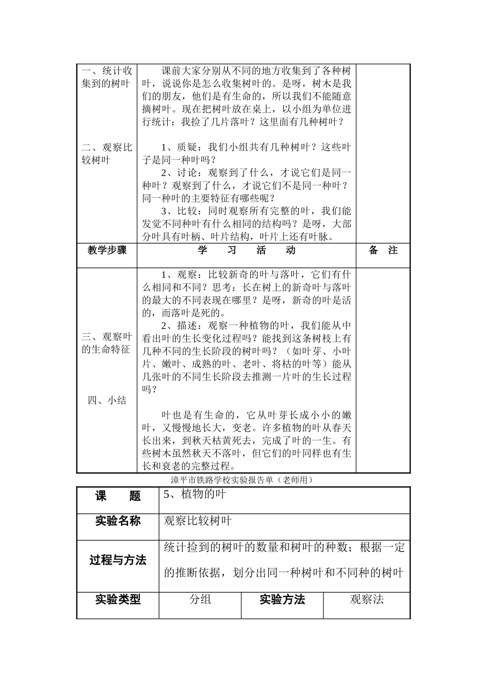 2024-2024年教科版科学三上《植物的共同特点我的大树》word教案_第3页