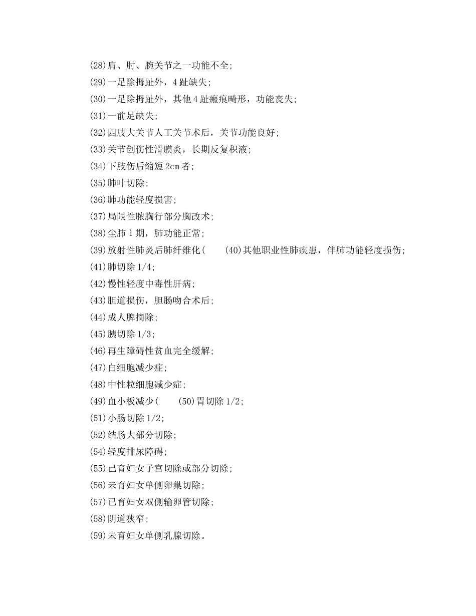 《工伤保险》之七级工伤与职业病鉴定标准 _第2页