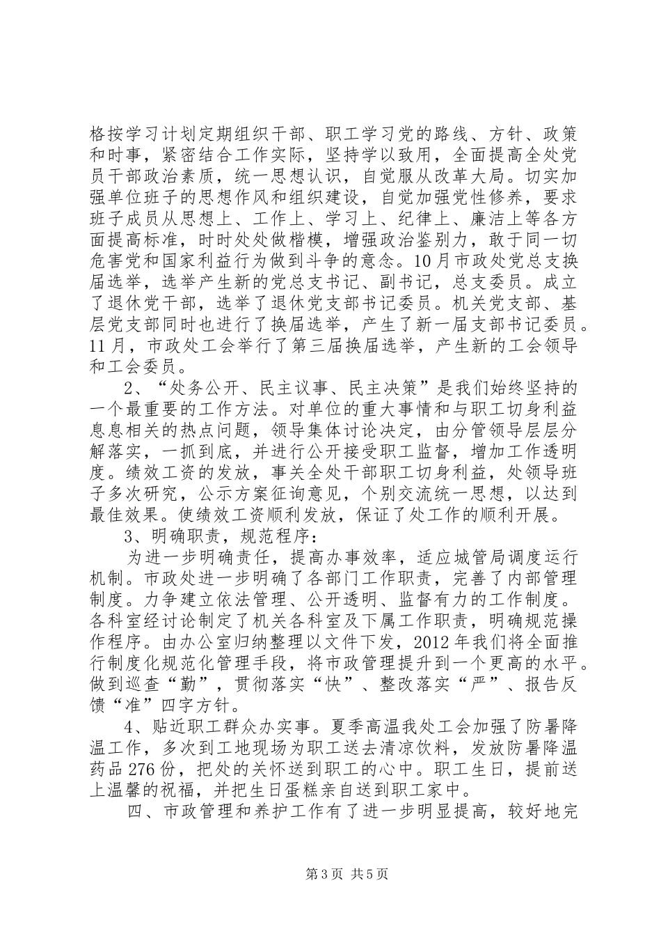 城管局市政处工作总结_第3页