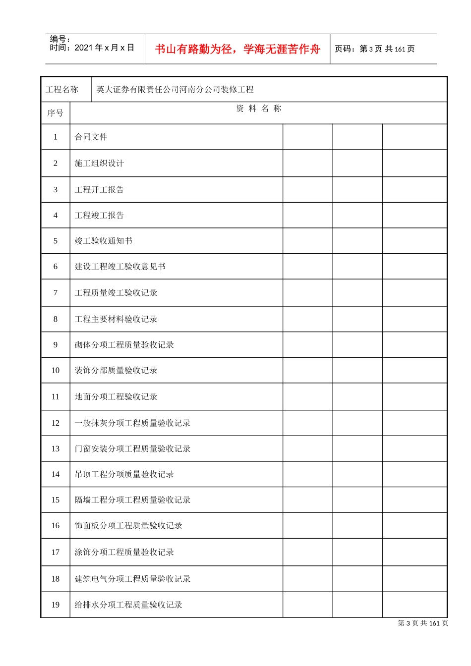 精装修工程竣工资料(全部)(DOC131页)_第3页