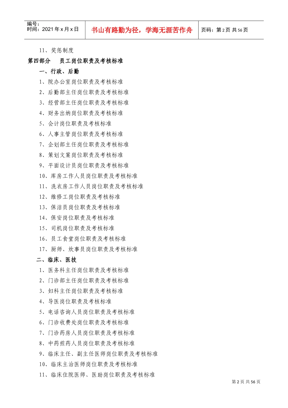 民营医院员工手册_第2页