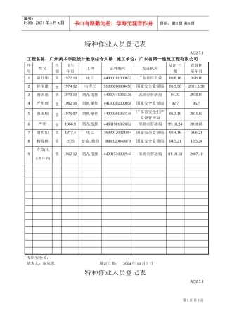 特种作业人员登记表(DOC5页)