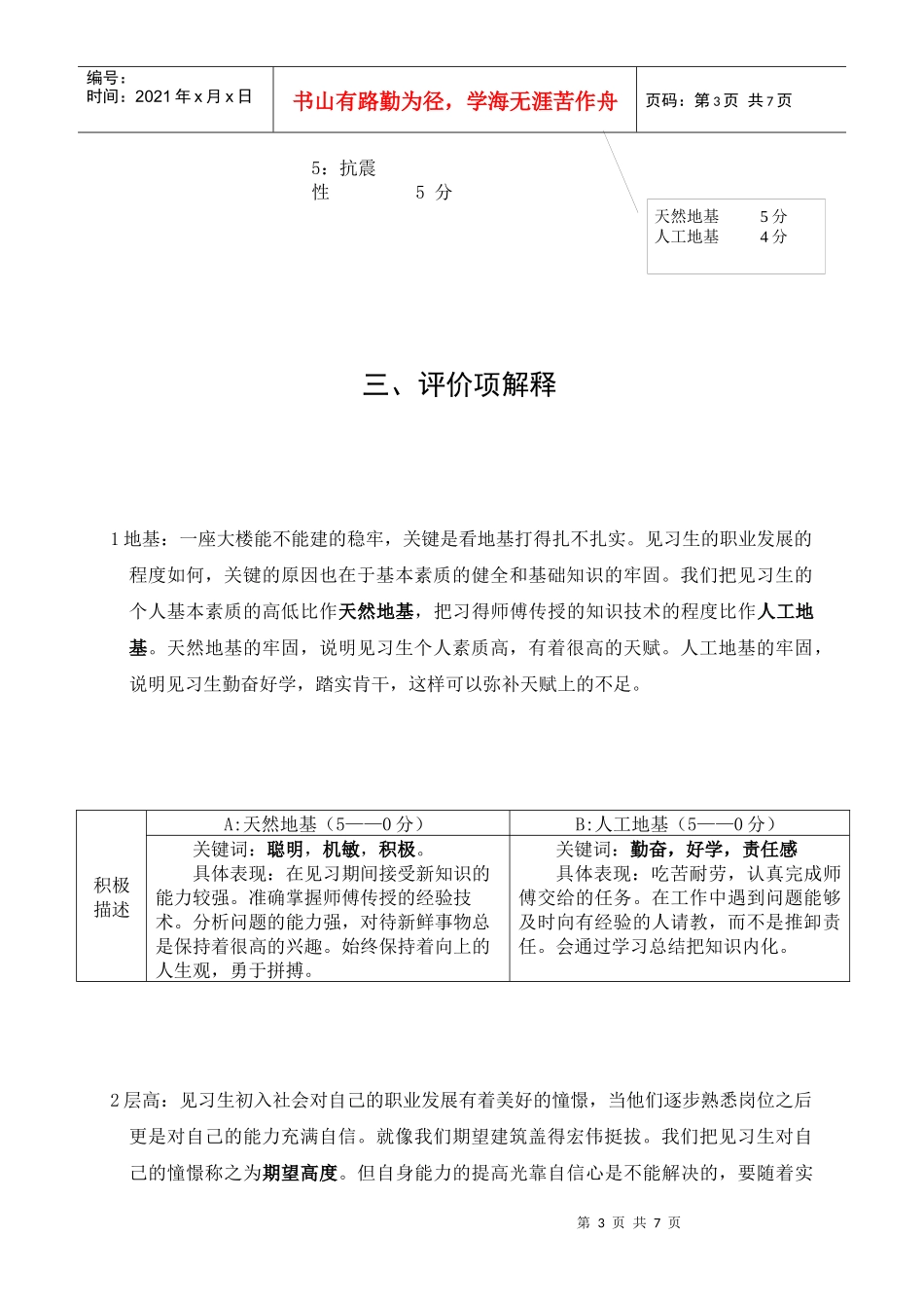 见习生转正定岗自评_第3页