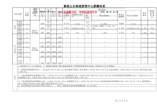 鲁能山水某地产营销中心薪酬体系