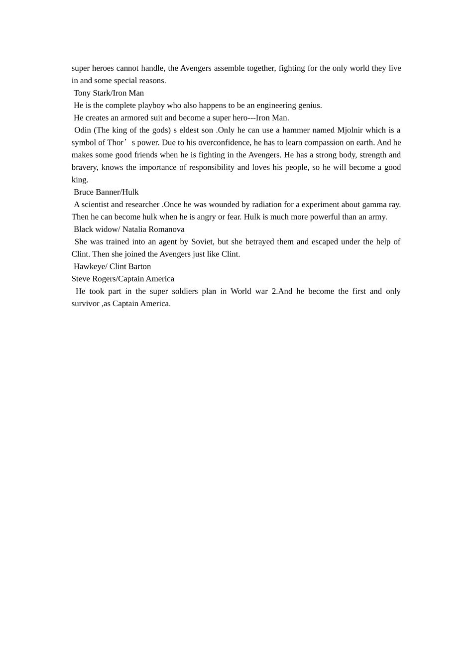 《复仇者联盟》英文台词参考 _第3页