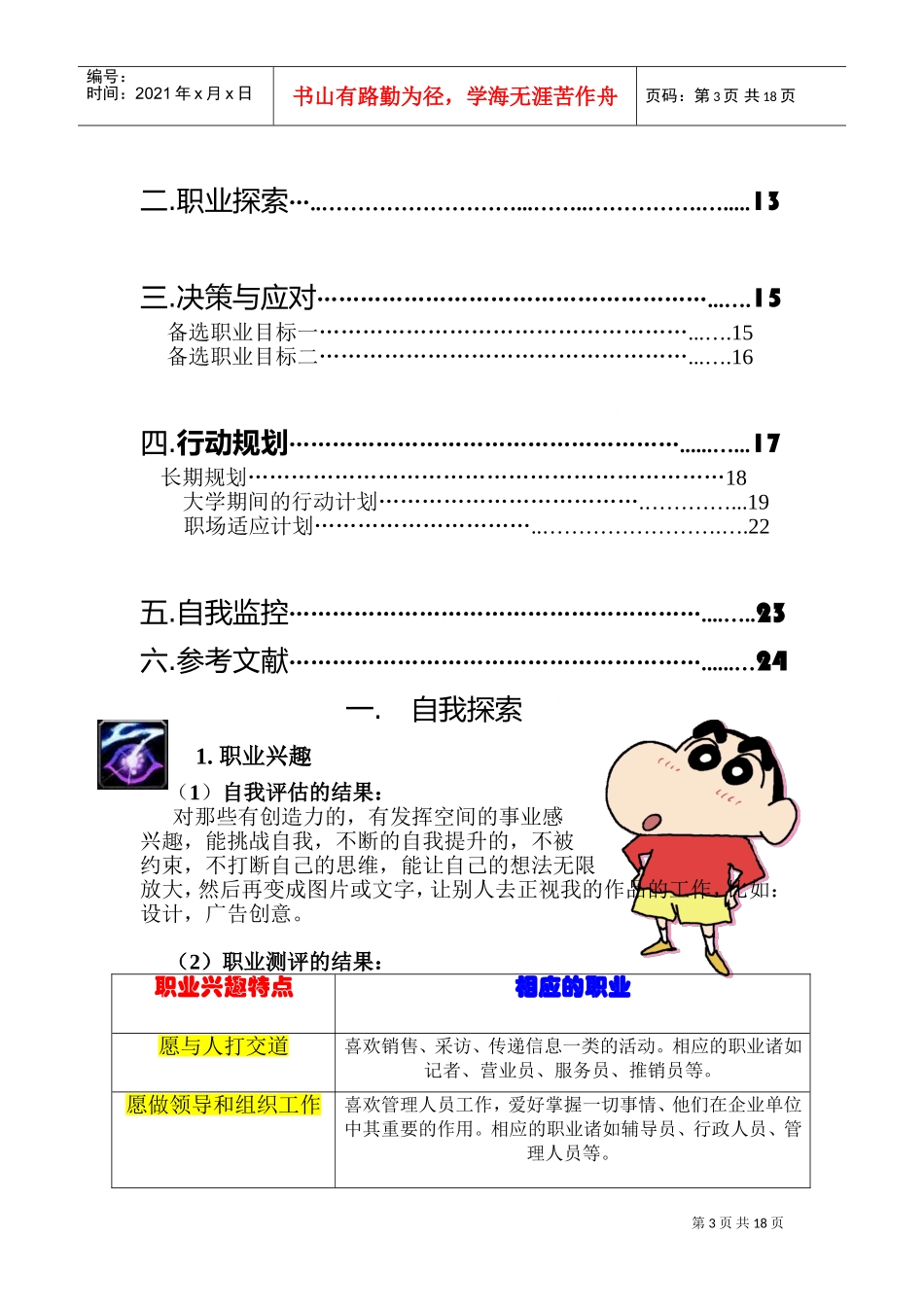 某某学院广告分院职业规划书_第3页